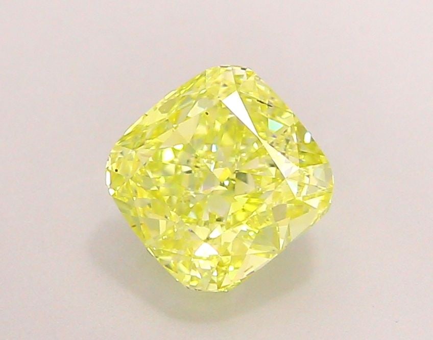 Loose Diamond - CUSHION MODIFIED 1.7ct Fancy Intense Yellow VS1: Loose Diamond - CUSHION MODIFIED 1.7ct Fancy Intense Yellow VS1 Source: This is a real non-mined Diamond that has been grown in a lab Shape: CUSHION MODIFIED Carats: 1.7 Color: Fancy Intense Yellow Ce