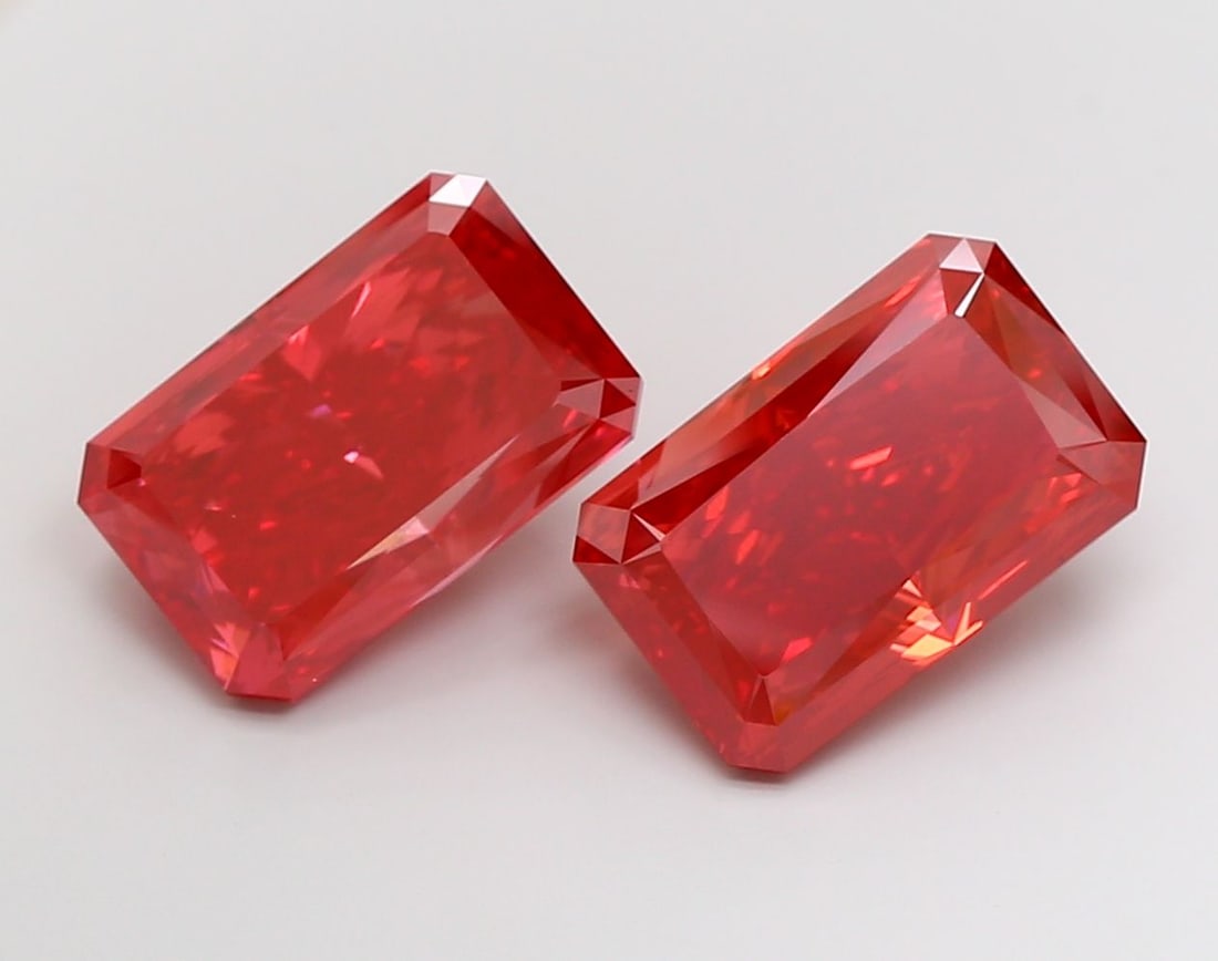 Loose Diamond - RADIANT 10.06ct Fancy Vivid Red VS1 (1 of 1)