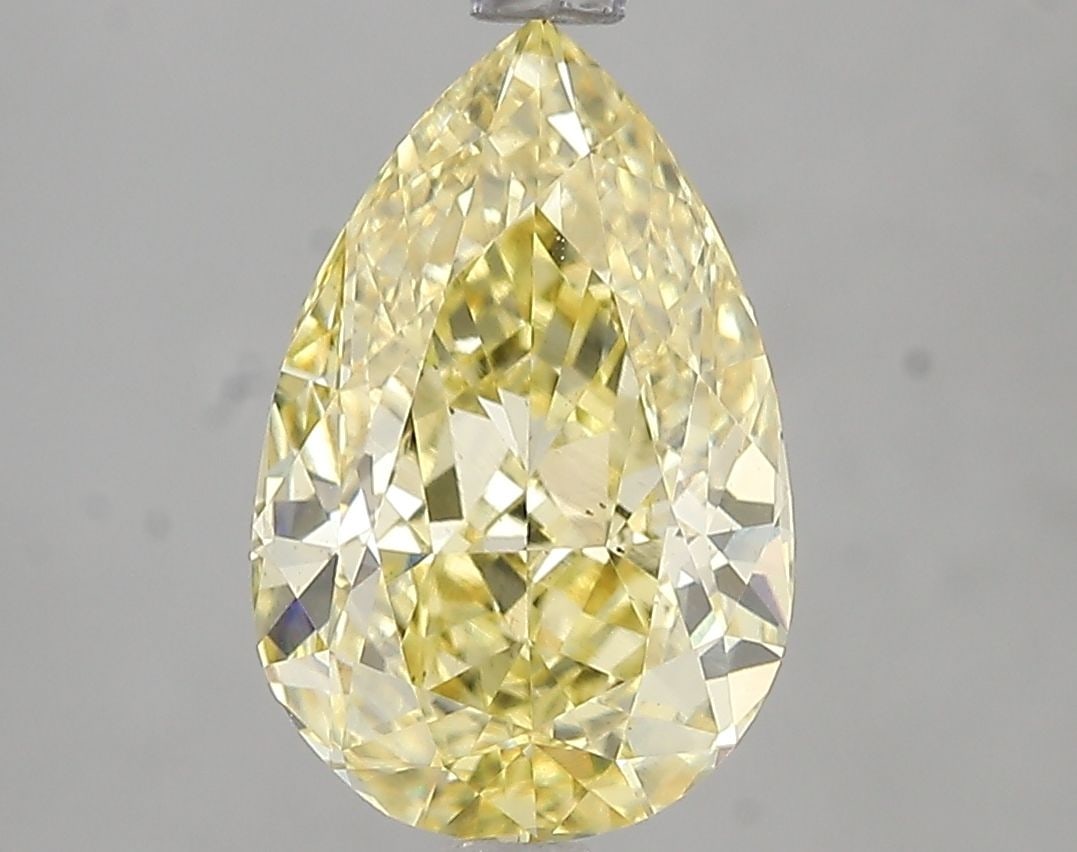 Loose Diamond - PEAR 3.02ct Fancy Intense Yellow VS2: Loose Diamond - PEAR 3.02ct Fancy Intense Yellow VS2 Source: This is a real non-mined Diamond that has been grown in a lab Shape: PEAR Carats: 3.02 Color: Fancy Intense Yellow Certification: IGI Video