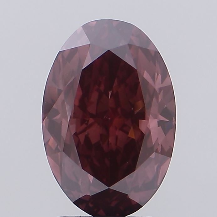 Loose Diamond - OVAL 3.53ct Fancy Deep Brownish Pink VVS2: Loose Diamond - OVAL 3.53ct Fancy Deep Brownish Pink VVS2 Source: This is a real non-mined Diamond that has been grown in a lab Shape: OVAL Carats: 3.53 Color: Fancy Deep Brownish Pink Certification:
