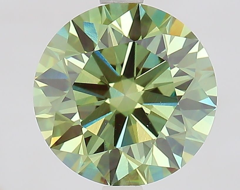 Ideal Loose Diamond - ROUND 3.07ct Fancy Vivid Green VVS2: Ideal Loose Diamond - ROUND 3.07ct Fancy Vivid Green VVS2 Source: This is a real non-mined Diamond that has been grown in a lab Shape: ROUND Carats: 3.07 Color: Fancy Vivid Green Certification: IGI Vi