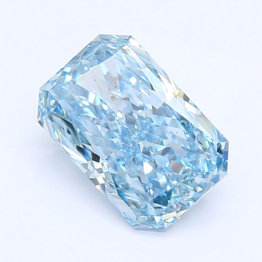 Loose Diamond - RADIANT 1.52ct Fancy Vivid Blue VS2: Loose Diamond - RADIANT 1.52ct Fancy Vivid Blue VS2 Source: This is a real non-mined Diamond that has been grown in a lab Shape: RADIANT Carats: 1.52 Color: Fancy Vivid Blue Certification: IGI Video: