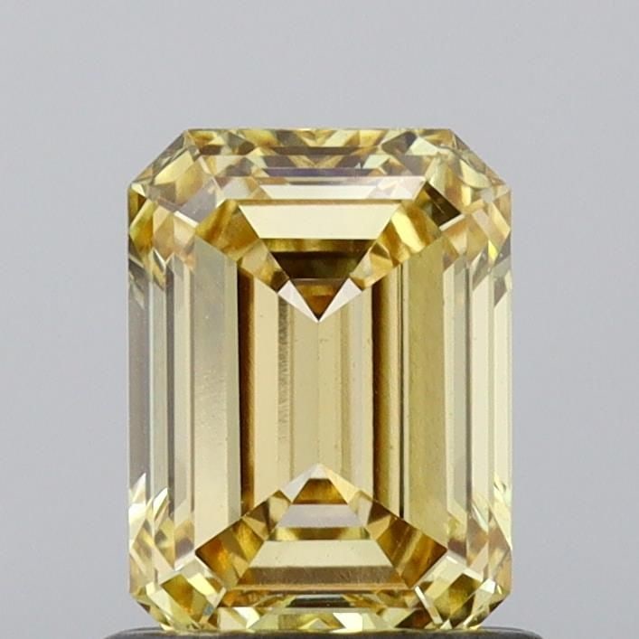 Loose Diamond - EMERALD 1.05ct Fancy Vivid Yellow VS1 (1 of 1)