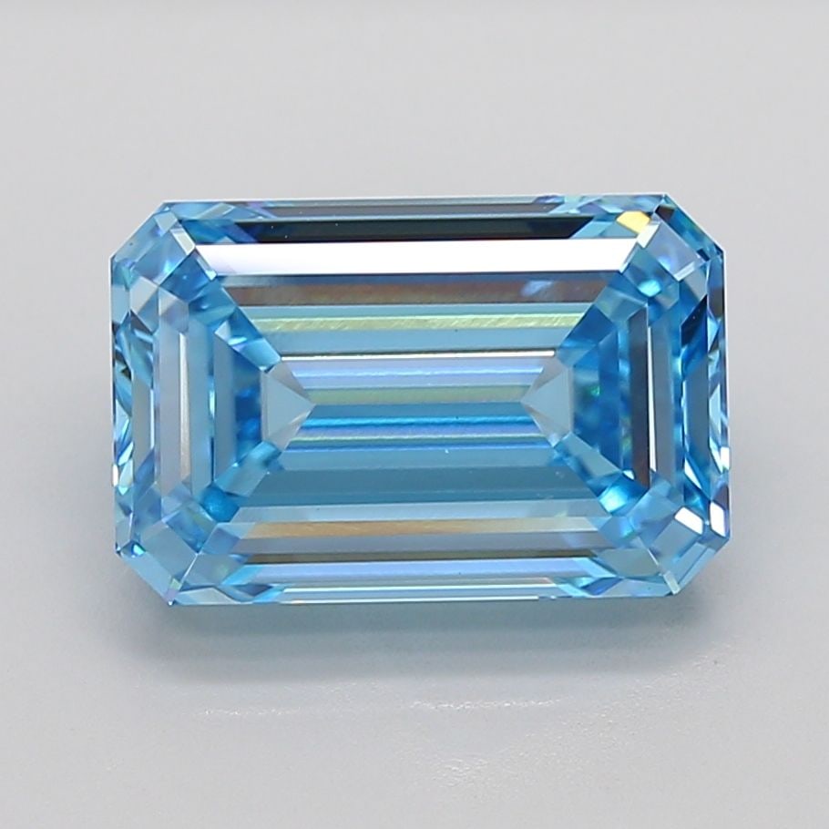 Loose Diamond - EMERALD 10.08ct Fancy Vivid Blue VVS2 (1 of 1)