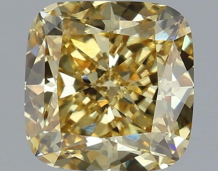 Loose Diamond - CUSHION MODIFIED 2.03ct Fancy Intense Yellow VVS2 (1 of 1)