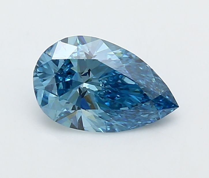 Loose Diamond - PEAR 1.0ct Fancy Vivid Blue VVS2: Loose Diamond - PEAR 1.0ct Fancy Vivid Blue VVS2 Source: This is a real non-mined Diamond that has been grown in a lab Shape: PEAR Carats: 1.0 Color: Fancy Vivid Blue Certification: IGI Video: