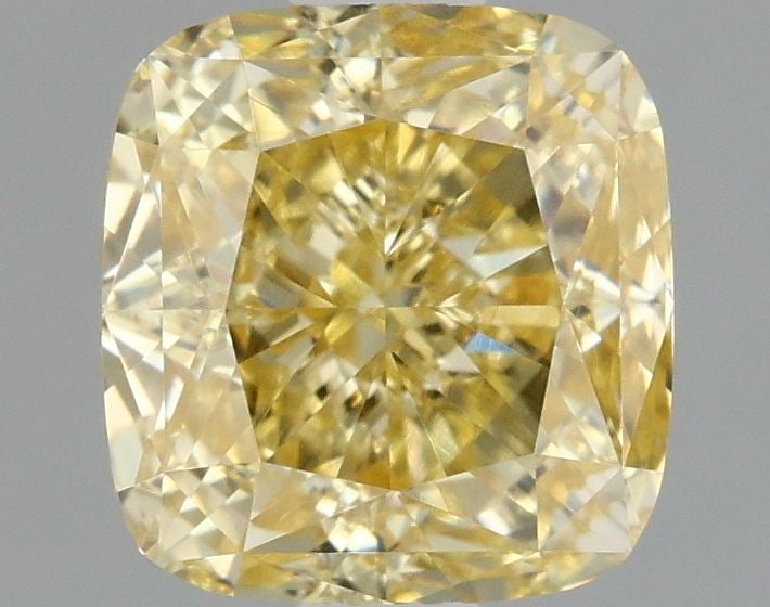 Loose Diamond - CUSHION MODIFIED 1.58ct Fancy Intense Yellow VVS1 (1 of 1)