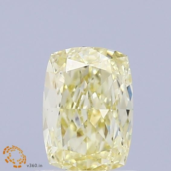 Loose Diamond - CUSHION MODIFIED 1.02ct Fancy Light Yellow VS1: Loose Diamond - CUSHION MODIFIED 1.02ct Fancy Light Yellow VS1 Source: This is a real non-mined Diamond that has been grown in a lab Shape: CUSHION MODIFIED Carats: 1.02 Color: Fancy Light Yellow Cert