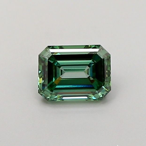 Loose Diamond - EMERALD 0.95ct Fancy Vivid Green VS1 (1 of 1)