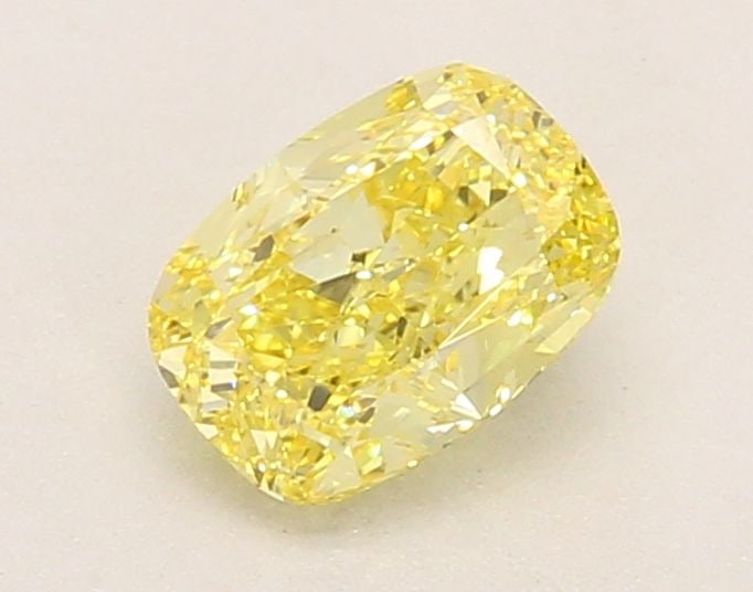 Loose Diamond - CUSHION MODIFIED 1.04ct Fancy Intense Yellow VVS2: Loose Diamond - CUSHION MODIFIED 1.04ct Fancy Intense Yellow VVS2 Source: This is a real non-mined Diamond that has been grown in a lab Shape: CUSHION MODIFIED Carats: 1.04 Color: Fancy Intense Yellow