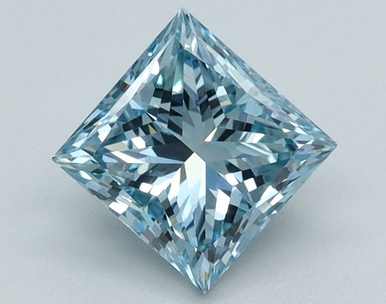 Loose Diamond - PRINCESS 0.99ct Fancy Vivid Blue VS1: Loose Diamond - PRINCESS 0.99ct Fancy Vivid Blue VS1 Source: This is a real non-mined Diamond that has been grown in a lab Shape: PRINCESS Carats: 0.99 Color: Fancy Vivid Blue Certification: IGI Video