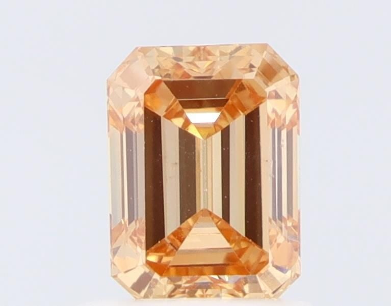 Loose Diamond - EMERALD 1.01ct Fancy Orange VVS2: Loose Diamond - EMERALD 1.01ct Fancy Orange VVS2 Source: This is a real non-mined Diamond that has been grown in a lab Shape: EMERALD Carats: 1.01 Color: Fancy Orange Certification: NONE Video: