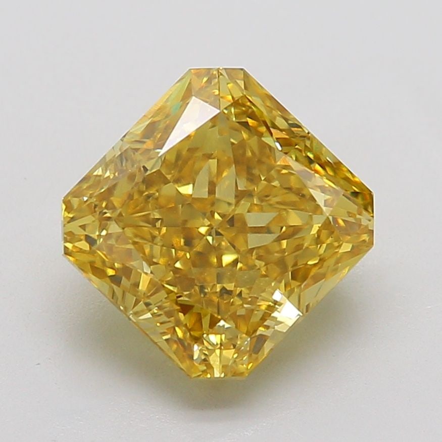 Loose Diamond - SQUARE RADIANT 4.09ct Fancy Intense Yellow VS1 (1 of 1)