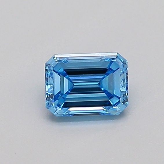 Loose Diamond - EMERALD 0.38ct Fancy Vivid Blue VVS2: Loose Diamond - EMERALD 0.38ct Fancy Vivid Blue VVS2 Source: This is a real non-mined Diamond that has been grown in a lab Shape: EMERALD Carats: 0.38 Color: Fancy Vivid Blue Certification: IGI Video: