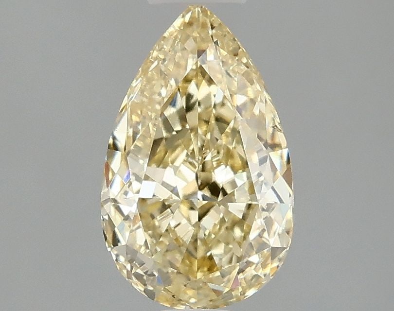Loose Diamond - PEAR 1.53ct Fancy Intense Yellow VS2: Loose Diamond - PEAR 1.53ct Fancy Intense Yellow VS2 Source: This is a real non-mined Diamond that has been grown in a lab Shape: PEAR Carats: 1.53 Color: Fancy Intense Yellow Certification: IGI Video