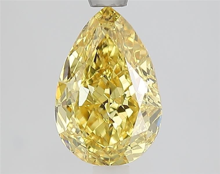 Loose Diamond - PEAR 2.08ct Fancy Intense Yellow SI1: Loose Diamond - PEAR 2.08ct Fancy Intense Yellow SI1 Source: This is a real non-mined Diamond that has been grown in a lab Shape: PEAR Carats: 2.08 Color: Fancy Intense Yellow Certification: IGI Video
