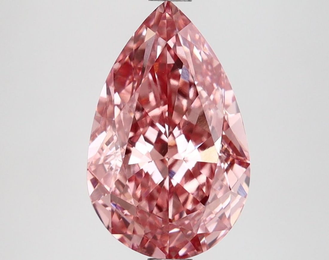 Loose Diamond - PEAR 3.19ct Fancy Vivid Pink VS1 (1 of 1)