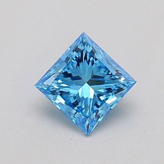 Loose Diamond - PRINCESS 0.26ct Fancy Vivid Blue VS1: Loose Diamond - PRINCESS 0.26ct Fancy Vivid Blue VS1 Source: This is a real non-mined Diamond that has been grown in a lab Shape: PRINCESS Carats: 0.26 Color: Fancy Vivid Blue Certification: IGI The D