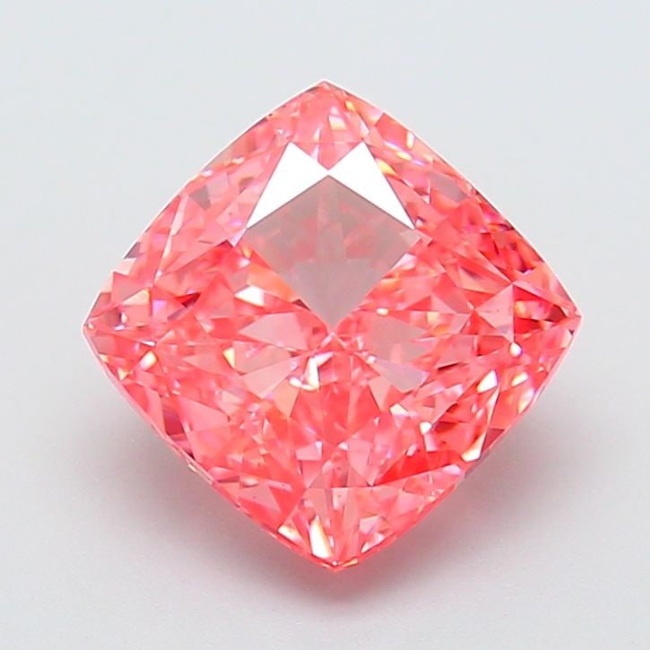Loose Diamond - CUSHION MODIFIED 4.08ct Fancy Vivid Pink VS1: Loose Diamond - CUSHION MODIFIED 4.08ct Fancy Vivid Pink VS1 Source: This is a real non-mined Diamond that has been grown in a lab Shape: CUSHION MODIFIED Carats: 4.08 Color: Fancy Vivid Pink Certific