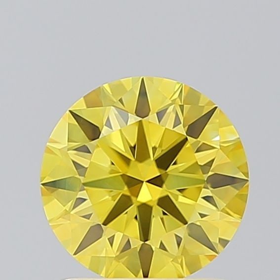 Ideal Loose Diamond - ROUND 1.08ct Fancy Vivid Yellow VVS2: Ideal Loose Diamond - ROUND 1.08ct Fancy Vivid Yellow VVS2 Source: This is a real non-mined Diamond that has been grown in a lab Shape: ROUND Carats: 1.08 Color: Fancy Vivid Yellow Certification: IGI
