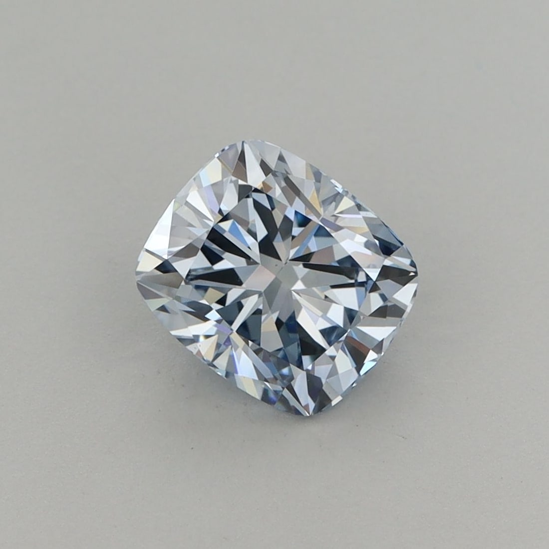 Loose Diamond - CUSHION MODIFIED 1.51ct Fancy Intense Blue VS1: Loose Diamond - CUSHION MODIFIED 1.51ct Fancy Intense Blue VS1 Source: This is a real non-mined Diamond that has been grown in a lab Shape: CUSHION MODIFIED Carats: 1.51 Color: Fancy Intense Blue Cert