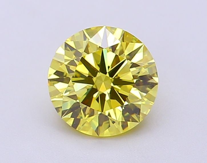 Ideal Loose Diamond - ROUND 1.11ct Fancy Vivid Yellow VVS2 (1 of 1)
