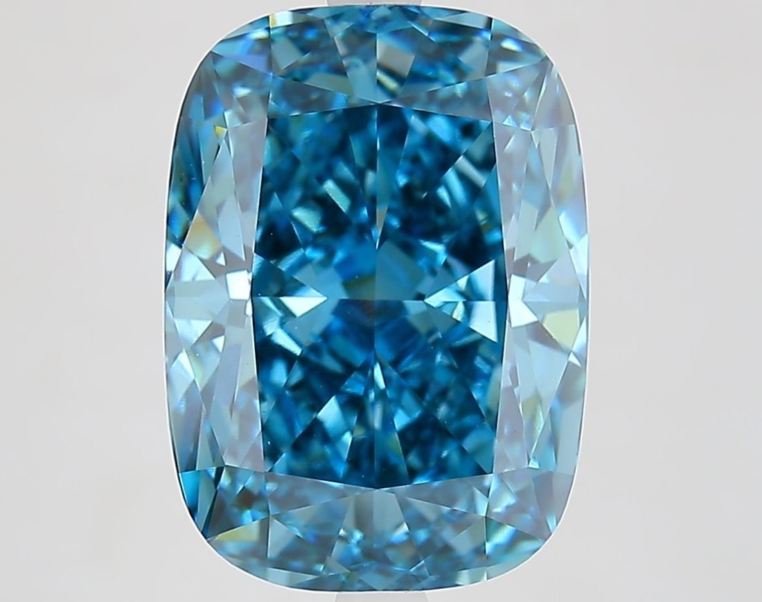 Loose Diamond - CUSHION MODIFIED 6.65ct Fancy Vivid Blue VS1 (1 of 1)
