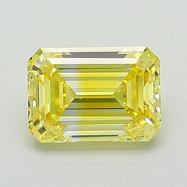 Loose Diamond - EMERALD 1.11ct Fancy Vivid Yellow VVS2 (1 of 1)