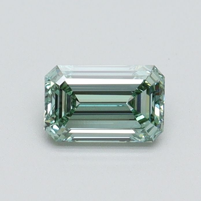 Loose Diamond - EMERALD 0.5ct Fancy Intense Green VVS2: Loose Diamond - EMERALD 0.5ct Fancy Intense Green VVS2 Source: This is a real non-mined Diamond that has been grown in a lab Shape: EMERALD Carats: 0.5 Color: Fancy Intense Green Certification: IGI Vi