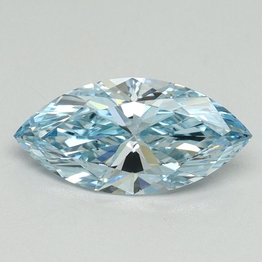 Loose Diamond - MARQUISE 1.12ct Fancy Intense Blue VVS2: Loose Diamond - MARQUISE 1.12ct Fancy Intense Blue VVS2 Source: This is a real non-mined Diamond that has been grown in a lab Shape: MARQUISE Carats: 1.12 Color: Fancy Intense Blue Certification: IGI