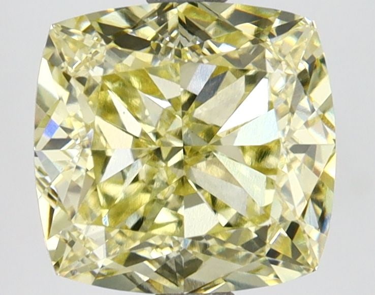 Loose Diamond - CUSHION MODIFIED 2.93ct Fancy Intense Yellow VS1: Loose Diamond - CUSHION MODIFIED 2.93ct Fancy Intense Yellow VS1 Source: This is a real non-mined Diamond that has been grown in a lab Shape: CUSHION MODIFIED Carats: 2.93 Color: Fancy Intense Yellow