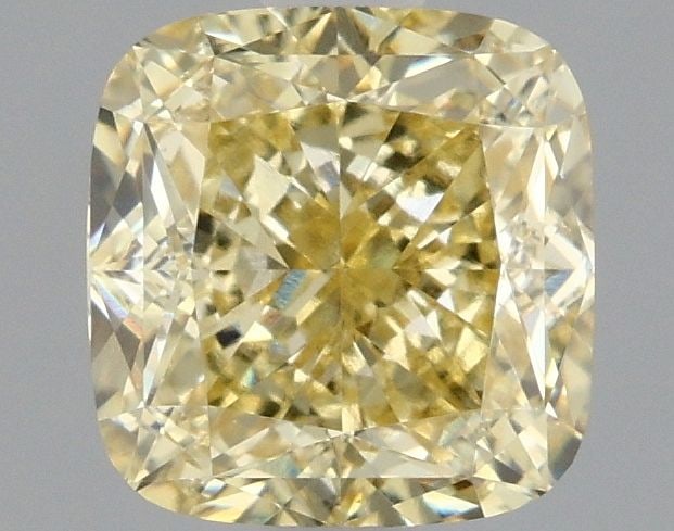 Loose Diamond - CUSHION MODIFIED 2.09ct Fancy Intense Yellow VS1: Loose Diamond - CUSHION MODIFIED 2.09ct Fancy Intense Yellow VS1 Source: This is a real non-mined Diamond that has been grown in a lab Shape: CUSHION MODIFIED Carats: 2.09 Color: Fancy Intense Yellow