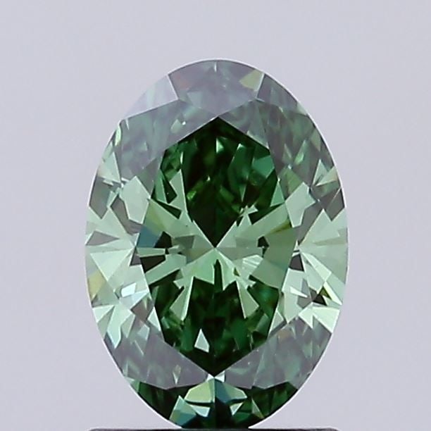 Loose Diamond - OVAL 1.03ct Fancy Vivid Green VS1 (1 of 1)