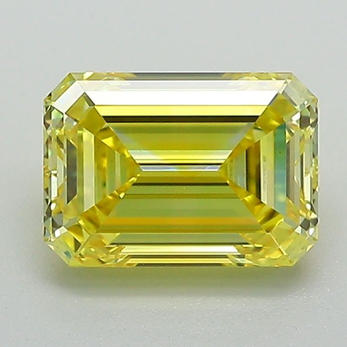 Loose Diamond - EMERALD 1.62ct Fancy Vivid Yellow VS1 (1 of 1)