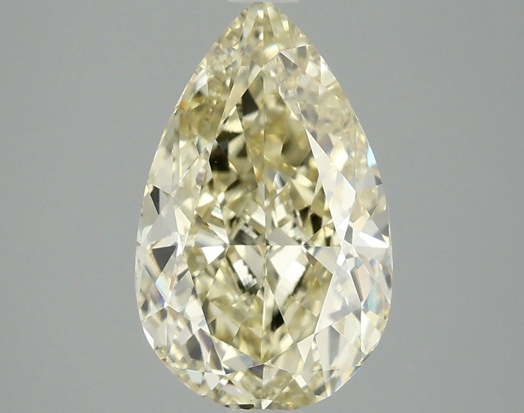 Loose Diamond - PEAR 2.96ct Fancy Intense Yellow VS1: Loose Diamond - PEAR 2.96ct Fancy Intense Yellow VS1 Source: This is a real non-mined Diamond that has been grown in a lab Shape: PEAR Carats: 2.96 Color: Fancy Intense Yellow Certification: IGI Video