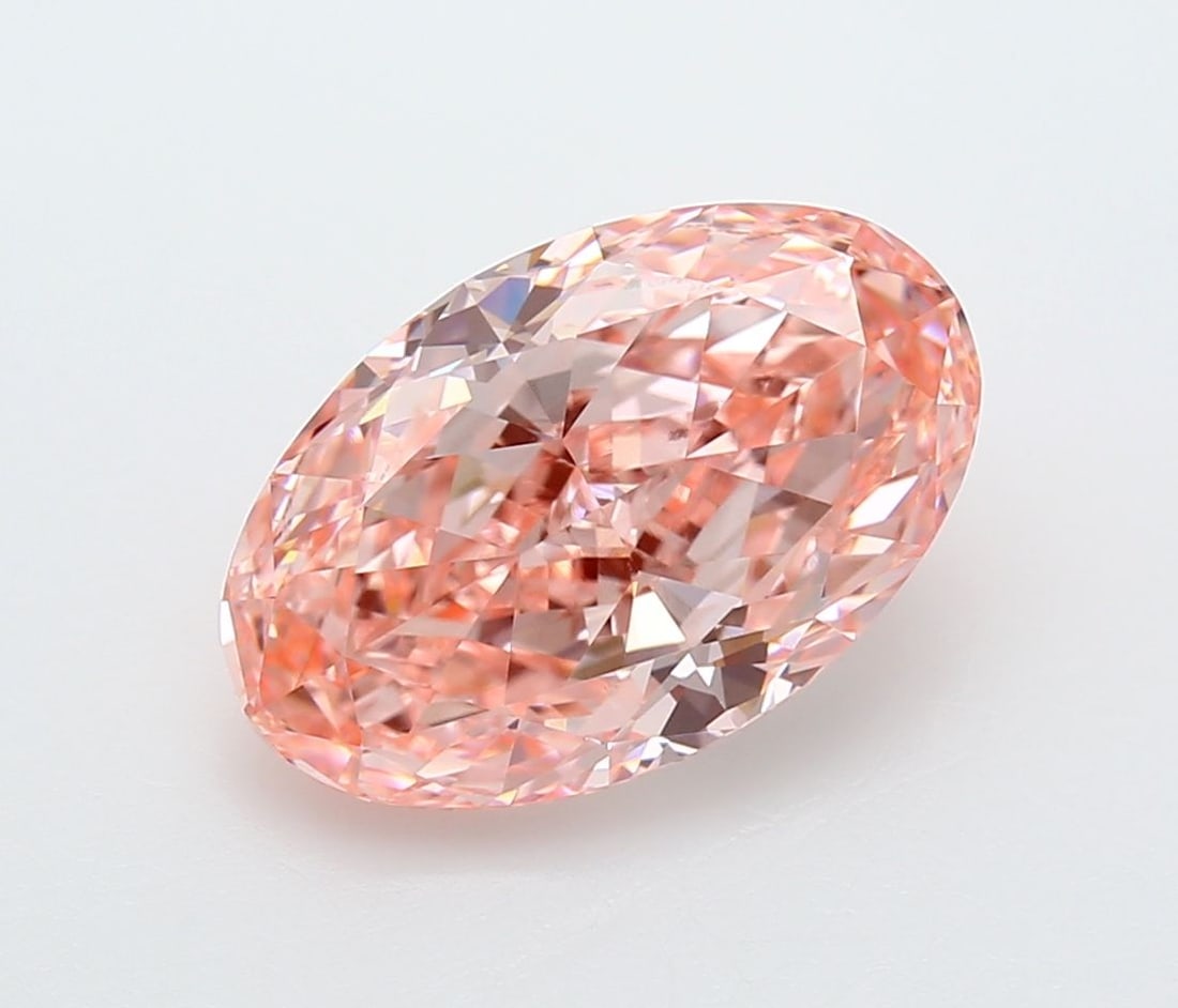 Loose Diamond - OVAL 4.54ct Fancy Vivid Pink VVS2: Loose Diamond - OVAL 4.54ct Fancy Vivid Pink VVS2 Source: This is a real non-mined Diamond that has been grown in a lab Shape: OVAL Carats: 4.54 Color: Fancy Vivid Pink Certification: IGI Video: