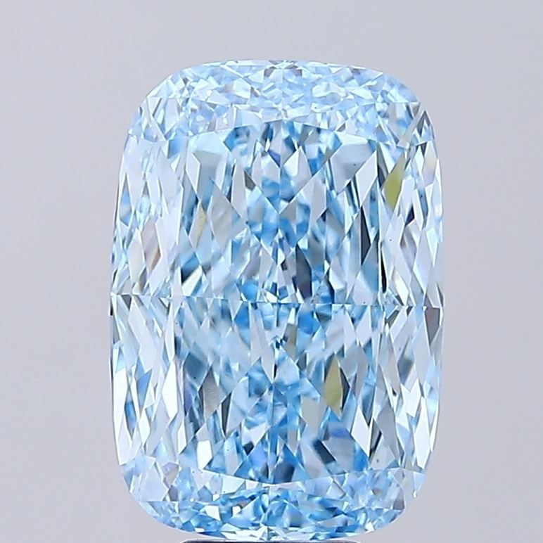 Loose Diamond - CUSHION MODIFIED 9.51ct Fancy Vivid Blue VS1: Loose Diamond - CUSHION MODIFIED 9.51ct Fancy Vivid Blue VS1 Source: This is a real non-mined Diamond that has been grown in a lab Shape: CUSHION MODIFIED Carats: 9.51 Color: Fancy Vivid Blue Certific