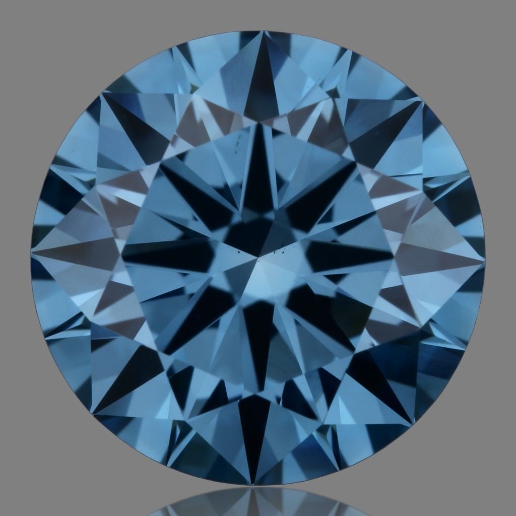Ideal Loose Diamond - ROUND 2.03ct Fancy Vivid Blue VS1: Ideal Loose Diamond - ROUND 2.03ct Fancy Vivid Blue VS1 Source: This is a real non-mined Diamond that has been grown in a lab Shape: ROUND Carats: 2.03 Color: Fancy Vivid Blue Certification: IGI Video
