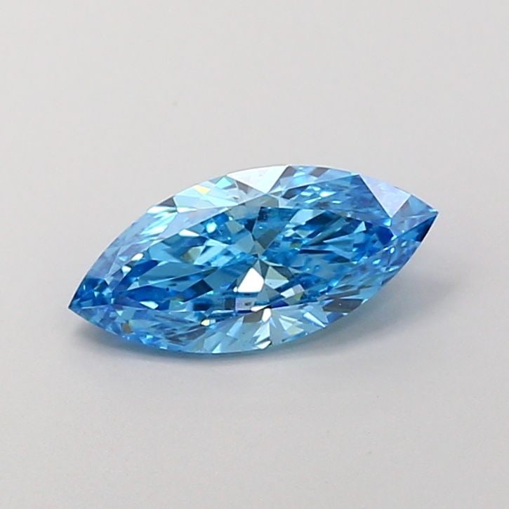 Loose Diamond - MARQUISE 1.0ct Fancy Vivid Blue VS2: Loose Diamond - MARQUISE 1.0ct Fancy Vivid Blue VS2 Source: This is a real non-mined Diamond that has been grown in a lab Shape: MARQUISE Carats: 1.0 Color: Fancy Vivid Blue Certification: IGI Video: