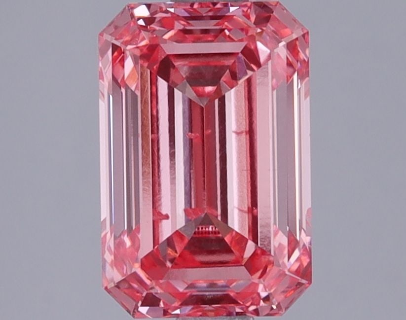 Loose Diamond - EMERALD 2.02ct Fancy Vivid Pink SI1: Loose Diamond - EMERALD 2.02ct Fancy Vivid Pink SI1 Source: This is a real non-mined Diamond that has been grown in a lab Shape: EMERALD Carats: 2.02 Color: Fancy Vivid Pink Certification: IGI Video: