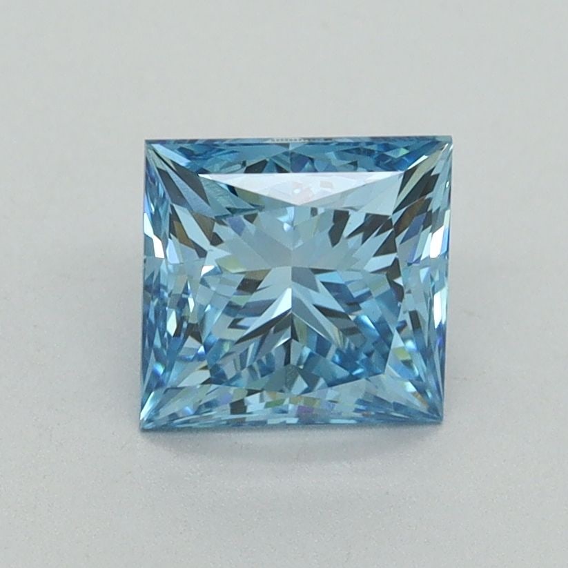 Loose Diamond - PRINCESS 1.44ct Fancy Vivid Blue VVS2: Loose Diamond - PRINCESS 1.44ct Fancy Vivid Blue VVS2 Source: This is a real non-mined Diamond that has been grown in a lab Shape: PRINCESS Carats: 1.44 Color: Fancy Vivid Blue Certification: IGI Vide