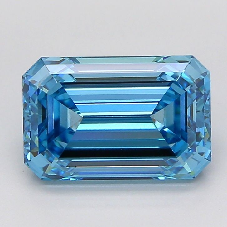 Loose Diamond - EMERALD 3.01ct Fancy Vivid Blue VS1: Loose Diamond - EMERALD 3.01ct Fancy Vivid Blue VS1 Source: This is a real non-mined Diamond that has been grown in a lab Shape: EMERALD Carats: 3.01 Color: Fancy Vivid Blue Certification: IGI Video: