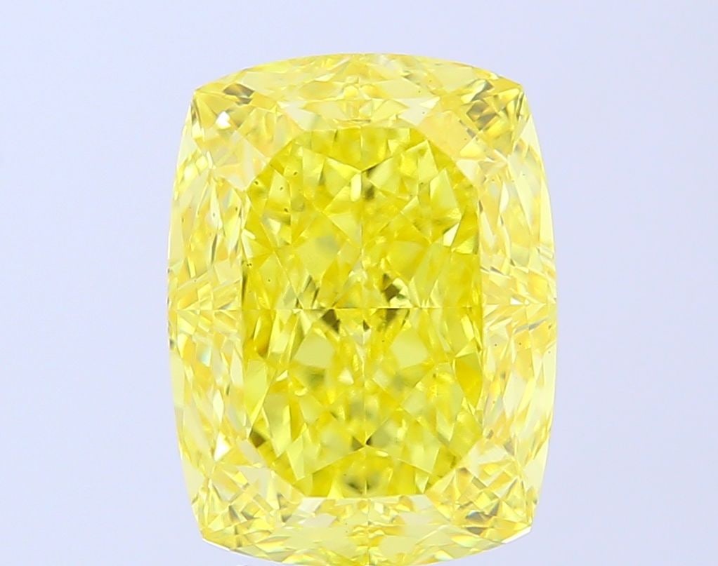 Loose Diamond - CUSHION MODIFIED 8.08ct Fancy Vivid Yellow VS1 (1 of 1)
