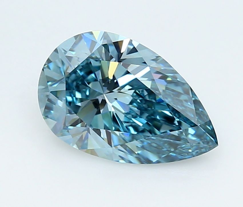 Loose Diamond - PEAR 3.01ct Fancy Vivid Blue VVS2: Loose Diamond - PEAR 3.01ct Fancy Vivid Blue VVS2 Source: This is a real non-mined Diamond that has been grown in a lab Shape: PEAR Carats: 3.01 Color: Fancy Vivid Blue Certification: IGI Video: