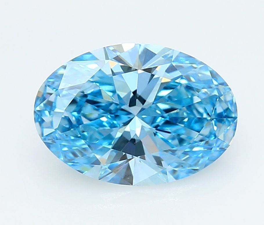 Loose Diamond - OVAL 3.02ct Fancy Vivid Blue VVS2: Loose Diamond - OVAL 3.02ct Fancy Vivid Blue VVS2 Source: This is a real non-mined Diamond that has been grown in a lab Shape: OVAL Carats: 3.02 Color: Fancy Vivid Blue Certification: IGI Video: