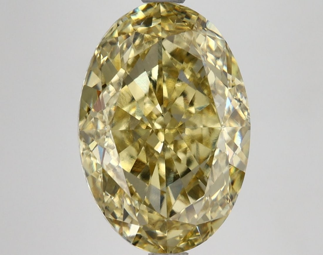 Loose Diamond - OVAL 5.65ct Fancy Intense Yellow VS2: Loose Diamond - OVAL 5.65ct Fancy Intense Yellow VS2 Source: This is a real non-mined Diamond that has been grown in a lab Shape: OVAL Carats: 5.65 Color: Fancy Intense Yellow Certification: IGI Video