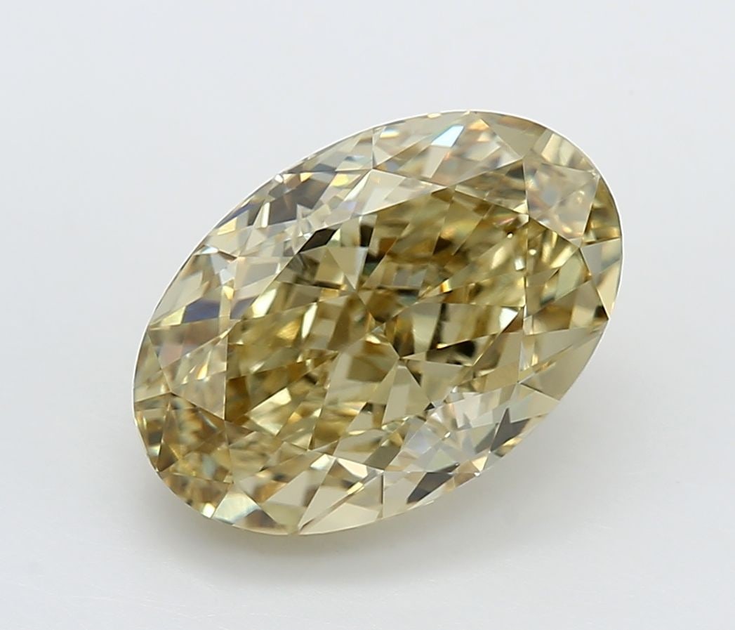 Loose Diamond - OVAL 5.06ct Fancy Intense Yellow VVS2: Loose Diamond - OVAL 5.06ct Fancy Intense Yellow VVS2 Source: This is a real non-mined Diamond that has been grown in a lab Shape: OVAL Carats: 5.06 Color: Fancy Intense Yellow Certification: IGI Vide