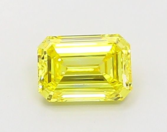 Loose Diamond - EMERALD 1.02ct Fancy Vivid Yellow VS1: Loose Diamond - EMERALD 1.02ct Fancy Vivid Yellow VS1 Source: This is a real non-mined Diamond that has been grown in a lab Shape: EMERALD Carats: 1.02 Color: Fancy Vivid Yellow Certification: IGI Vid