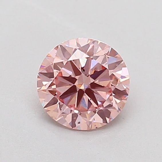 Loose Diamond - ROUND 0.6ct Fancy Vivid Pink SI1: Loose Diamond - ROUND 0.6ct Fancy Vivid Pink SI1 Source: This is a real non-mined Diamond that has been grown in a lab Shape: ROUND Carats: 0.6 Color: Fancy Vivid Pink Certification: NONE The Diamond
