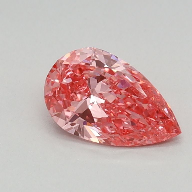 Loose Diamond - PEAR 0.43ct Fancy Vivid Pink VS2: Loose Diamond - PEAR 0.43ct Fancy Vivid Pink VS2 Source: This is a real non-mined Diamond that has been grown in a lab Shape: PEAR Carats: 0.43 Color: Fancy Vivid Pink Certification: IGI Video:
